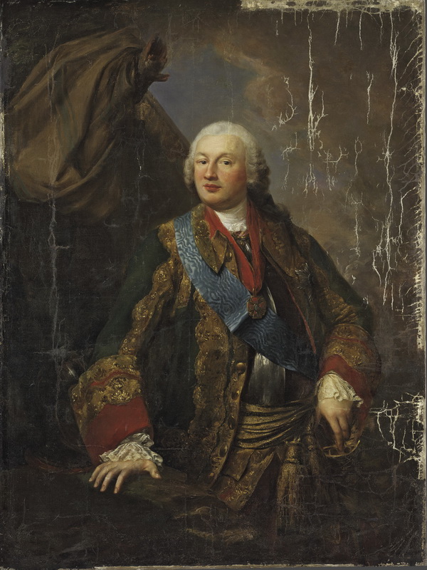 Экспозиции: Неизвестный художник второй половины XVIII века. Портрет князя М.Н. Волконского.

