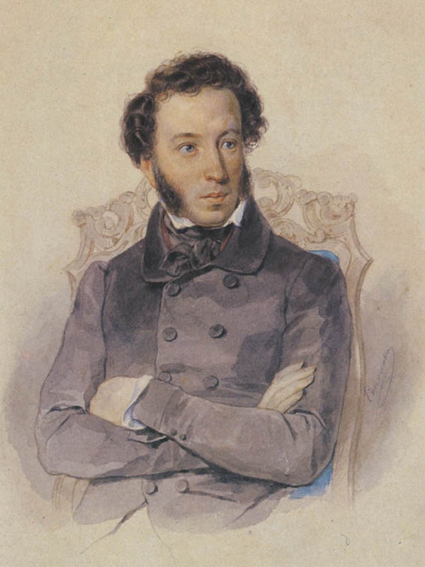 Экспозиции: П.Ф.Соколов - Акварель-А.С.Пушкин 1836 г.
