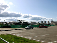 Стоянка самолетов и вертолетов на   Ходынском поле
