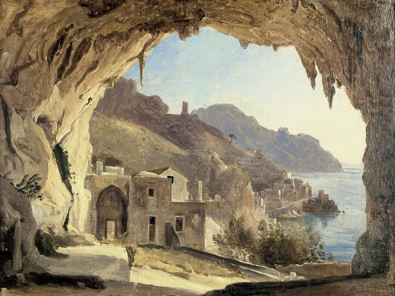 Экспозиции: Катель Ф. Грот. Амальфи. 1818-1824. Холст, масло.
