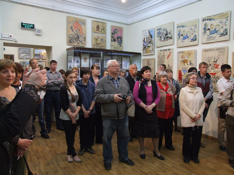 Экспозиции: На открытии выставки «Борис Бобров - художник и воин»
