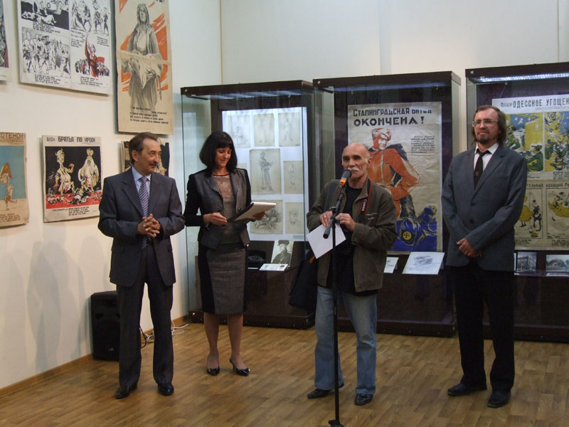 Экспозиции: На открытии выставки «Борис Бобров - художник и воин»
