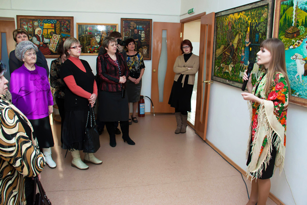 Экспозиции: Открытие выставки  Деревенские мотивы
