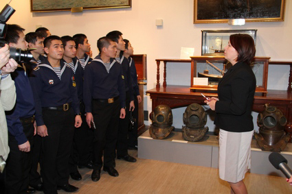 Экспозиции: Oткрытие шести залов в Центральном военно-морском музее
