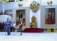 Открытие выставки Император Александр III и императрица Мария Федоровна в Манеже 6 сентября 2006 года
