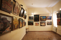 Экспозиция выставки С. Советникова
