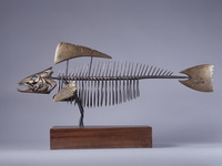 Скелет рыбы. Из серии природа, эволюция и превращения.1988. бронза

