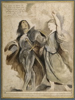 Питер Пауль Рубенс (1577-1640). Император Август и Тибурская Сивилла по Порденоне. Около 1607-1608.
