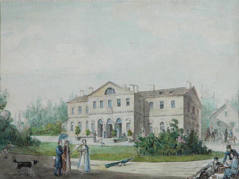 Экспозиции: И.А.Иванов. Приютино. 1825 г. Акварель
