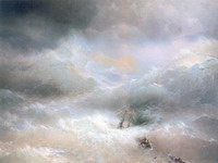 Экспозиции: И.К.Айвазовский. Волна. 1889. Холст,масло. 304х505

