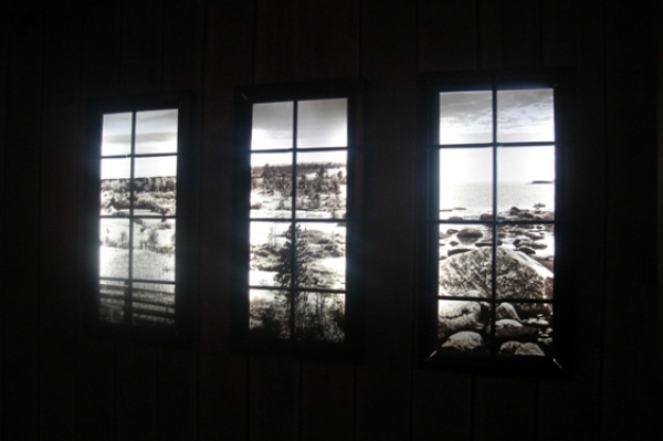 Экспозиции: Вид из окна вагона для этапирования
