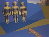Натюрморт со старинными куклами. 2006. Холст, масло
