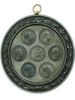 Медальон с медалями, посвященными русско-турецкой войне 1828-1829 гг, отлитый для имп. Николая I
