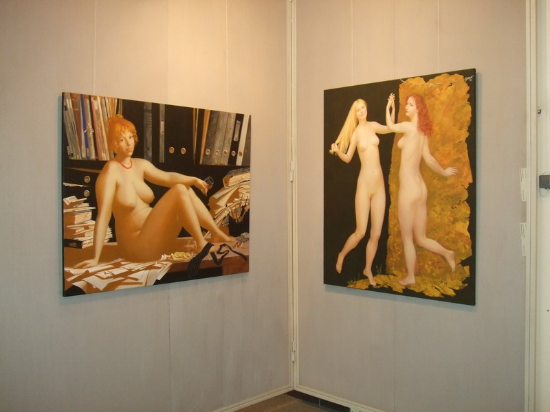Экспозиции: Две ню. Выставка «Екатерина Ястребова. Живопись. Графика». Сергиево-Посадский музей-заповедник.
