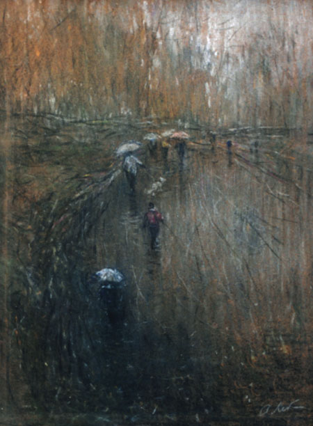Экспозиции: Либеров А.Н. Дождь в парке, 1996 г.
