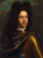 Петр I. Г. Схалкен , 1703-1706
