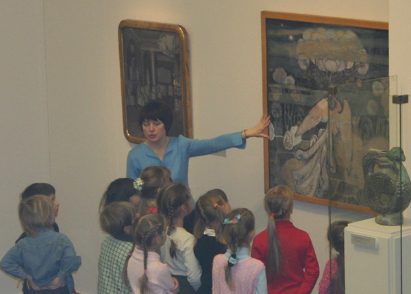 Экспозиции: Занятие с детьми на выставке Русский символизм. Голубая роза
