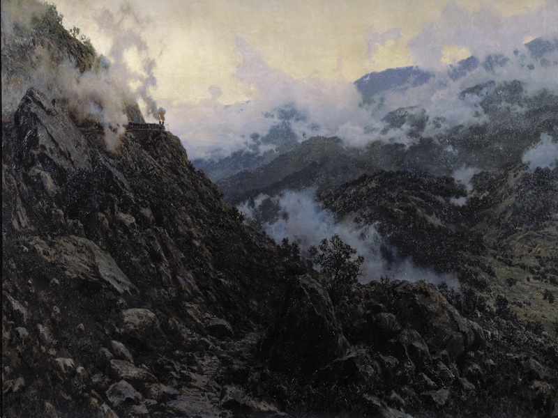 Экспозиции: Киселев. А.А. Старый Сурамский перевал. 1891. Холст, масло.

