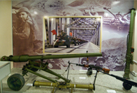Центральное панно выставки, посвященной  20-летию вывода войск из Афганистана
