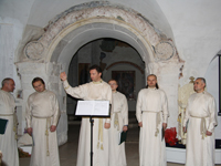 Праздничный мужской хор Свято-Данилова монастыря - постоянный участник музейных фестивалей
