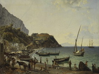 Щедрин С.Ф. Большая гавань на острове Капри. 1827. Холст, масло.
