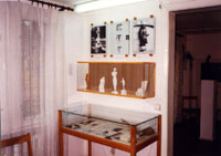 Фрагмент экспозиции в Доме-музее (мелкая пластика на переднем плане)
