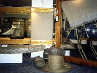 Уникальный экспонат Лодка-садок в экспозиции музея.
