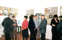 Открытие выставки дарений ко Дню Рождения музея, 19 марта 2001 г.
