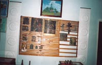 Картина (вверхней части экспозиции) Храм села Антоновка
