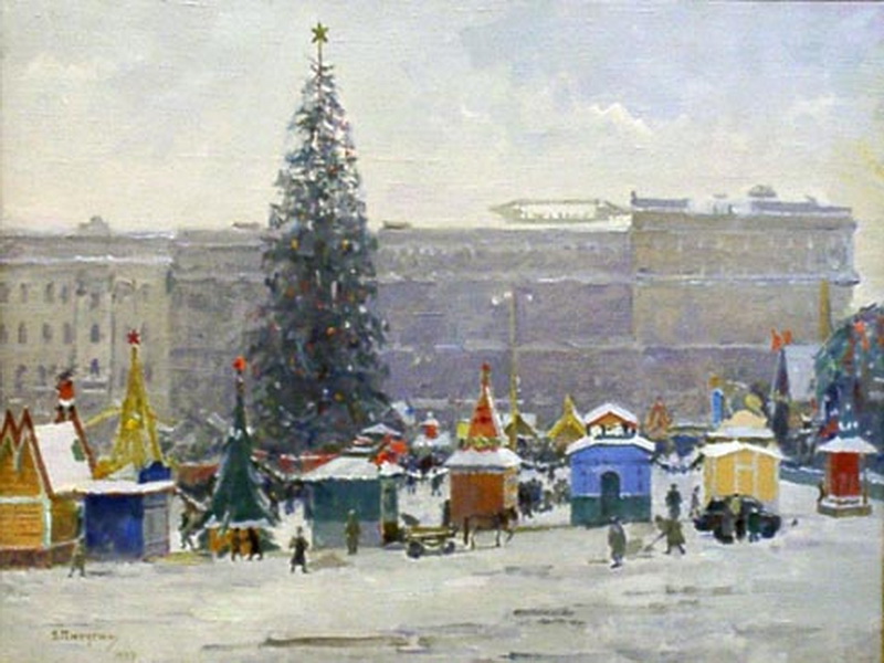 Экспозиции: Пичугин. Пушкинская площадь 1947
