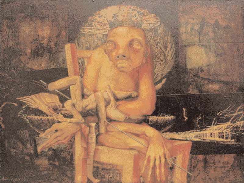 Экспозиции: Бикаш Бхаттачарджи (1940-2008). Зевака. 1970
