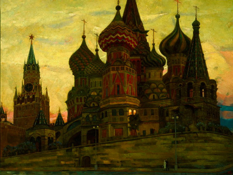 Экспозиции: Горский А.П. Москва.Светает.1987-1988
