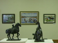 Экспозиция выставки Купание коней
