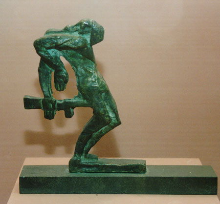 Экспозиции: Эрнст Неизвестный, Солдат, пронзаемый штыком, 1956
