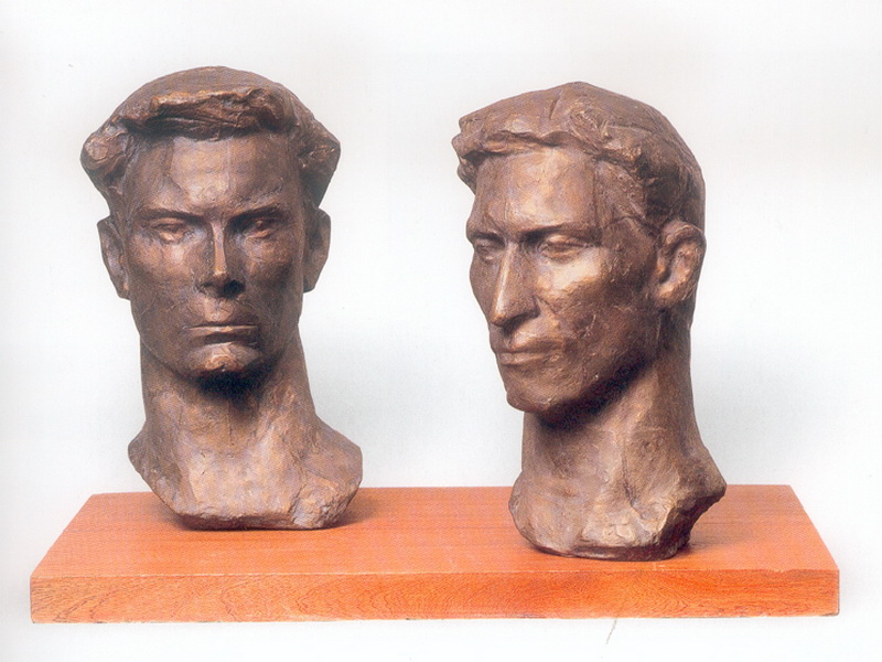 Экспозиции: А.Хаустов. Футболисты. Мастера спорта В.Панчихин и Л.Бурчалкин. 1964.
