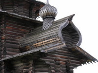 Спассо-Зашиверская церковь в музее под открытым небом в Академгородке
