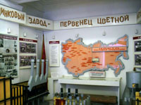 Экспозиция БЦЗ - первенец цветной металлургии Сибири
