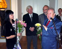 На открытии выставки Татьяны Назаренко в Мраморном дворце 16 ноября 2006 года
