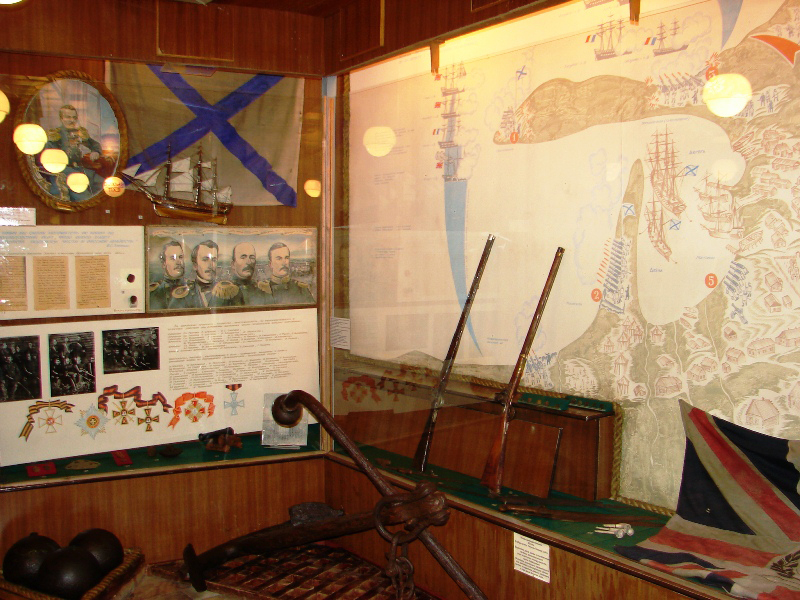Экспозиции: Фрагмент экспозиции Оборона Петропавловска от англо-француской эскадры в 1854 г.
