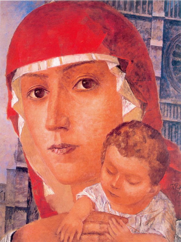 Экспозиции: Петров-Водкин Богоматерь с младенцем
