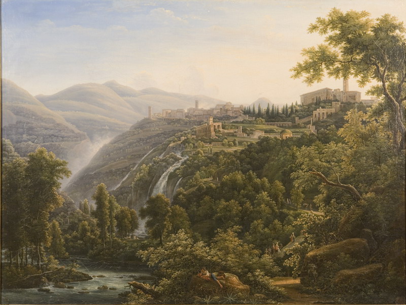 Экспозиции: Вид в Италии. 1805. Х.,м.
