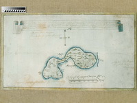 Карта Аглимозерской пустыни 1783 г.  (после реставрации)
