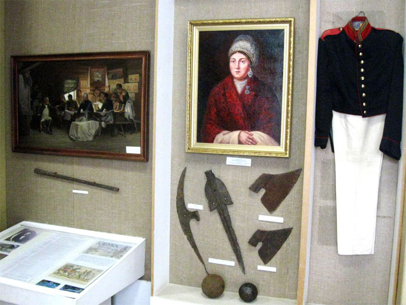 Экспозиции: Экспозиция, посвящённая войне 1812 года
