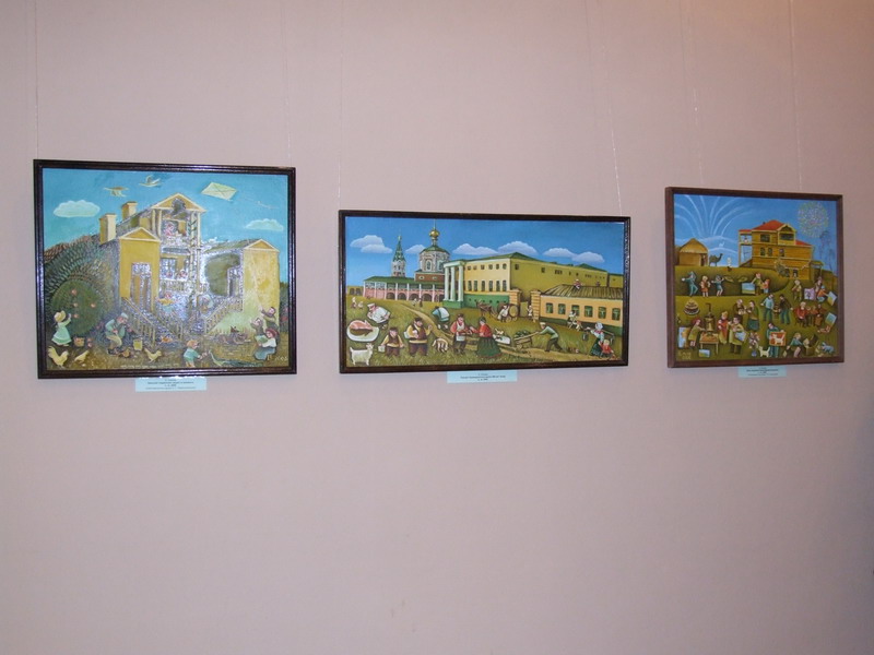Экспозиции: Выставка художницы Елены Лялиной в Саратовском областном музее краеведения1
