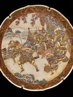 Тарелка с изображением самураев. Япония. XIX в.
