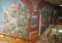 Значимые места: Мозаичное панно в фойе музея
