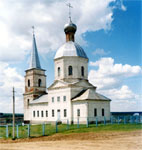 Владимиро-Богородицкая церковь.  Двухпрестольный храм построен в 1787 году на средства графа  И. И. Воронцова
