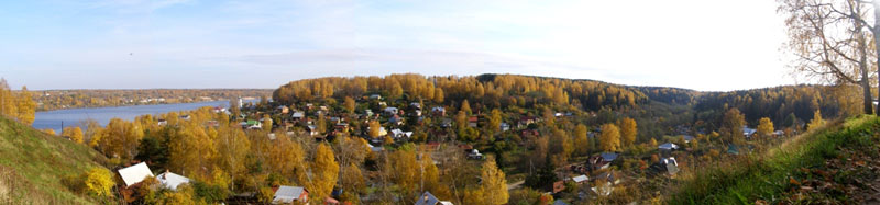 Здания и сооружения: Осенняя панорама Заречья
