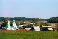 Вид села Прислониха
