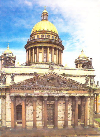Здания и сооружения: Исаакиевский соборю. Архитектор Огюст Монферан. 1818 - 1858
